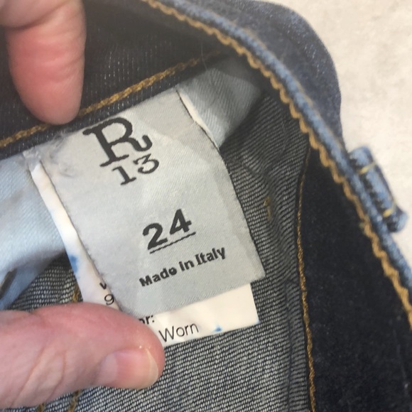 R13 Skate jeans size 24 - Picture 5 of 5